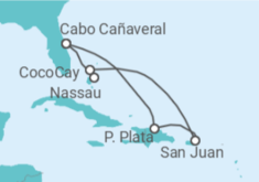 Itinerario del Crucero Bahamas, Puerto Rico - Royal Caribbean