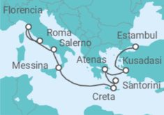 Itinerario del Crucero Italia, Grecia, Turquía - Norwegian Cruise Line