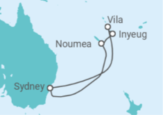 Itinerario del Crucero Nueva Caledonia, Vanuatu - Royal Caribbean