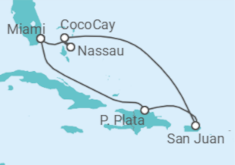 Itinerario del Crucero Puerto Rico, Bahamas - Royal Caribbean