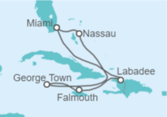 Itinerario del Crucero Bahamas, Islas Caimán, Jamaica - Royal Caribbean