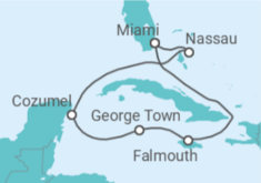 Itinerario del Crucero Bahamas, México, Islas Caimán, Jamaica - Royal Caribbean