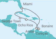 Itinerario del Crucero Islas Caimán, Jamaica, Curaçao, Bonaire, San Eustaquio y Saba, Aruba - MSC Cruceros