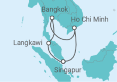 Itinerario del Crucero Vietnam, Tailandia, Malasia - Royal Caribbean