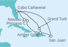 Itinerario del Crucero Bahamas, Puerto Rico, USA - Princess Cruises