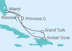 Itinerario del Crucero Bahamas - Princess Cruises