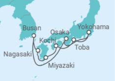 Itinerario del Crucero Japón, Corea Del Sur - Princess Cruises