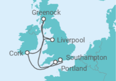 Itinerario del Crucero Reino Unido, Irlanda - Disney Cruise Line