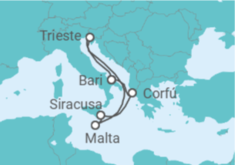Itinerario del Crucero Italia, Grecia, Malta - Costa Cruceros