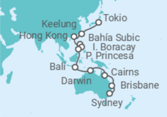 Itinerario del Crucero desde Tokio a Sydney (Australia) - Costa Cruceros
