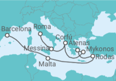 Itinerario del Crucero Italia, Grecia, Malta - Disney Cruise Line