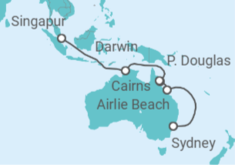 Itinerario del Crucero Australia - Celebrity Cruises