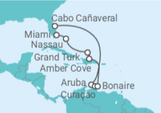 Itinerario del Crucero Aruba, Curaçao, Bonaire, San Eustaquio y Saba, Bahamas - Princess Cruises
