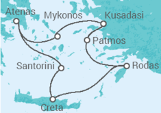 Itinerario del Crucero Grecia, Turquía - Celestyal Cruises