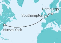 Itinerario del Crucero Reino Unido - Cunard