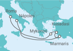 Itinerario del Crucero Grecia, Turquía - MSC Cruceros