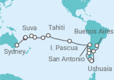 Itinerario del Crucero desde Sydney (Australia) a Buenos Aires (Argentina) - Costa Cruceros