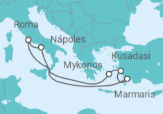 Itinerario del Crucero Turquía, Italia, Grecia - MSC Cruceros