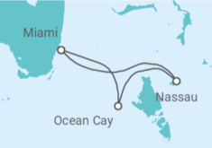 Itinerario del Crucero Bahamas - MSC Cruceros