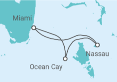 Itinerario del Crucero Bahamas - MSC Cruceros