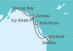 Itinerario del Crucero Alaska - Norwegian Cruise Line