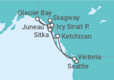 Itinerario del Crucero Alaska - Norwegian Cruise Line