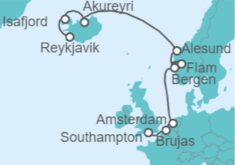 Itinerario del Crucero Islandia, Noruega, Holanda, Bélgica - Norwegian Cruise Line