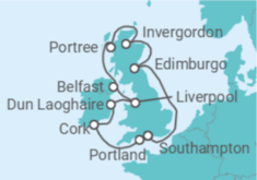 Itinerario del Crucero Reino Unido - Norwegian Cruise Line