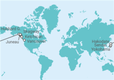 Itinerario del Crucero desde Yokohama a Vancouver (Canadá) - Norwegian Cruise Line