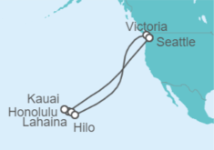 Itinerario del Crucero Alaska - Carnival