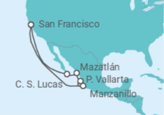 Itinerario del Crucero Alaska - Princess Cruises