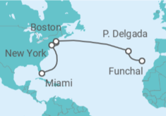 Itinerario del Crucero Portugal, USA - MSC Cruceros