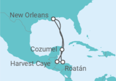 Itinerario del Crucero México, Honduras - Norwegian Cruise Line