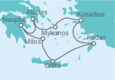 Itinerario del Crucero Grecia, Turquía - Silversea