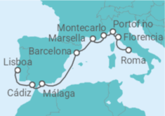 Itinerario del Crucero España, Francia, Mónaco, Italia - Silversea