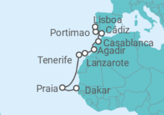 Itinerario del Crucero Islas Canarias - Silversea