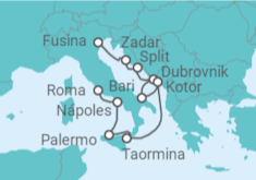 Itinerario del Crucero Croacia, Italia, Montenegro - Silversea