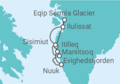 Itinerario del Crucero Groenlandia - Silversea