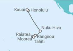 Itinerario del Crucero USA, Polinesia Francesa - Silversea