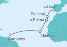 Itinerario del Crucero Portugal, España, Cabo Verde - Silversea