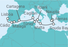Itinerario del Crucero desde Atenas (Grecia) a Lisboa - Silversea