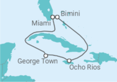 Itinerario del Crucero Islas Caimán y Jamaica  - Virgin Voyages