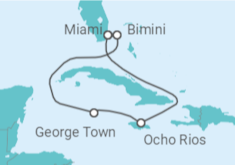 Itinerario del Crucero Calas de Caimán y Cascadas de Jamaica - Virgin Voyages