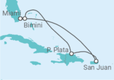 Itinerario del Crucero Amaneceres de San Juan y Sueños Dominicanos - Virgin Voyages
