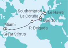 Itinerario del Crucero Francia, España, Portugal - Norwegian Cruise Line