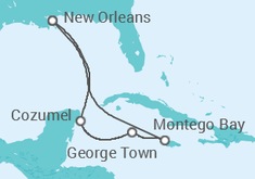 Itinerario del Crucero México, Islas Caimán, Jamaica - Royal Caribbean