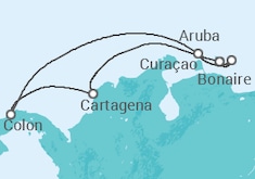Itinerario del Crucero Curaçao, Bonaire, San Eustaquio y Saba, Aruba, Panamá - Royal Caribbean