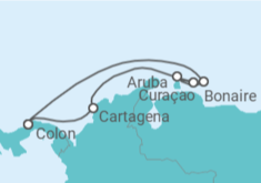 Itinerario del Crucero Colombia, Curaçao, Aruba, Bonaire, San Eustaquio y Saba - Royal Caribbean