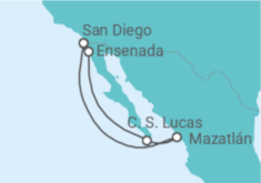 Itinerario del Crucero México - Disney Cruise Line