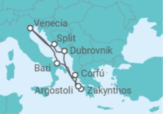 Itinerario del Crucero Italia, Grecia, Croacia - Costa Cruceros